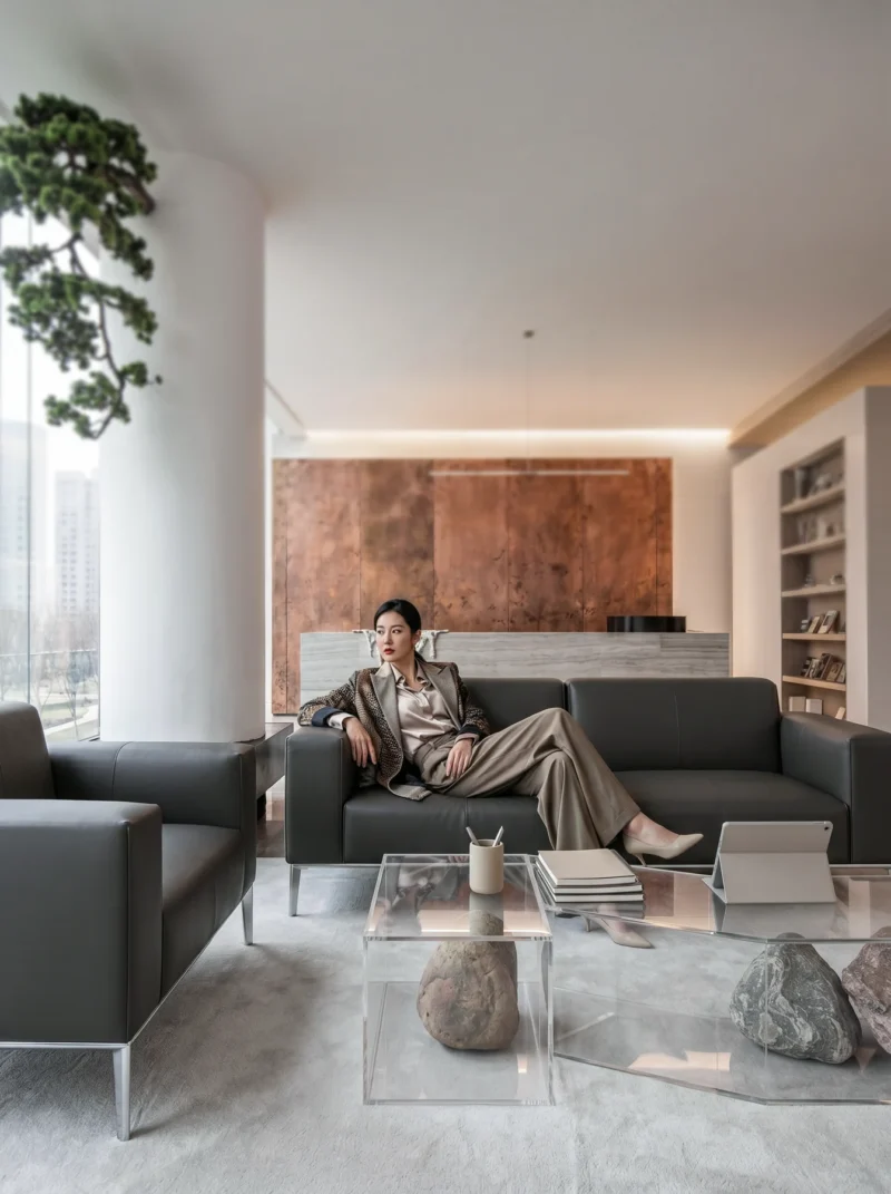 EM306 Three-seat sofa
