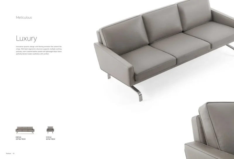 K3816A Three-seat sofa